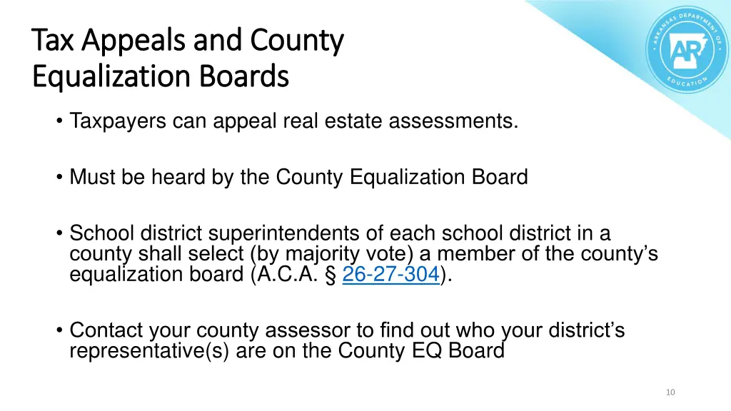 tax appeals and county tax appeals and county