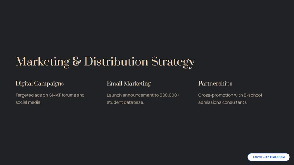marketing distribution strategy