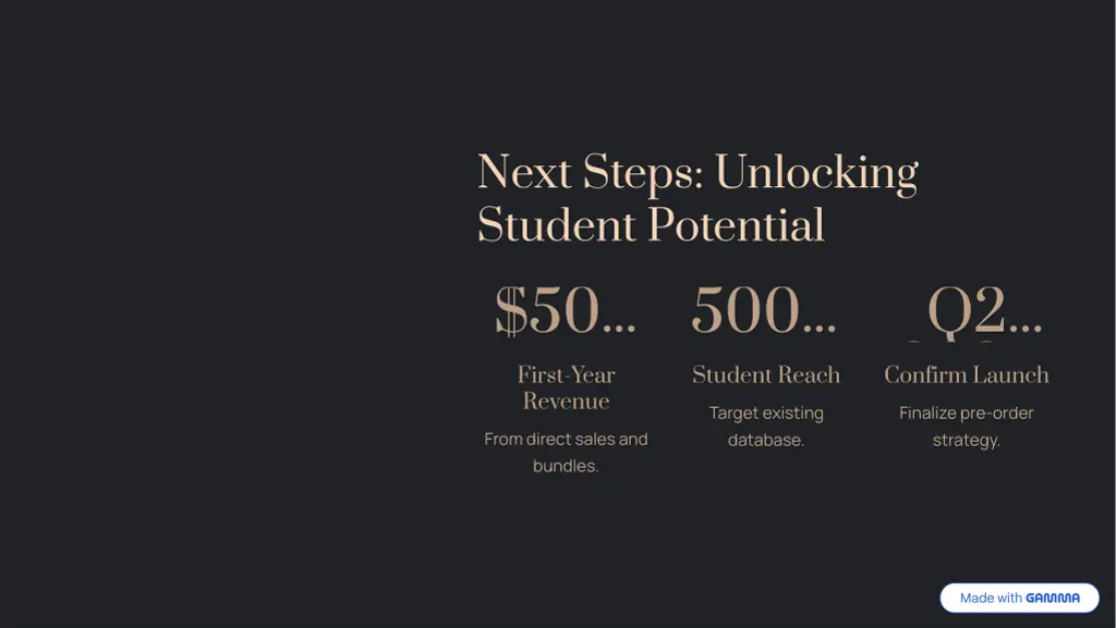 next steps unlocking student potential 50 first