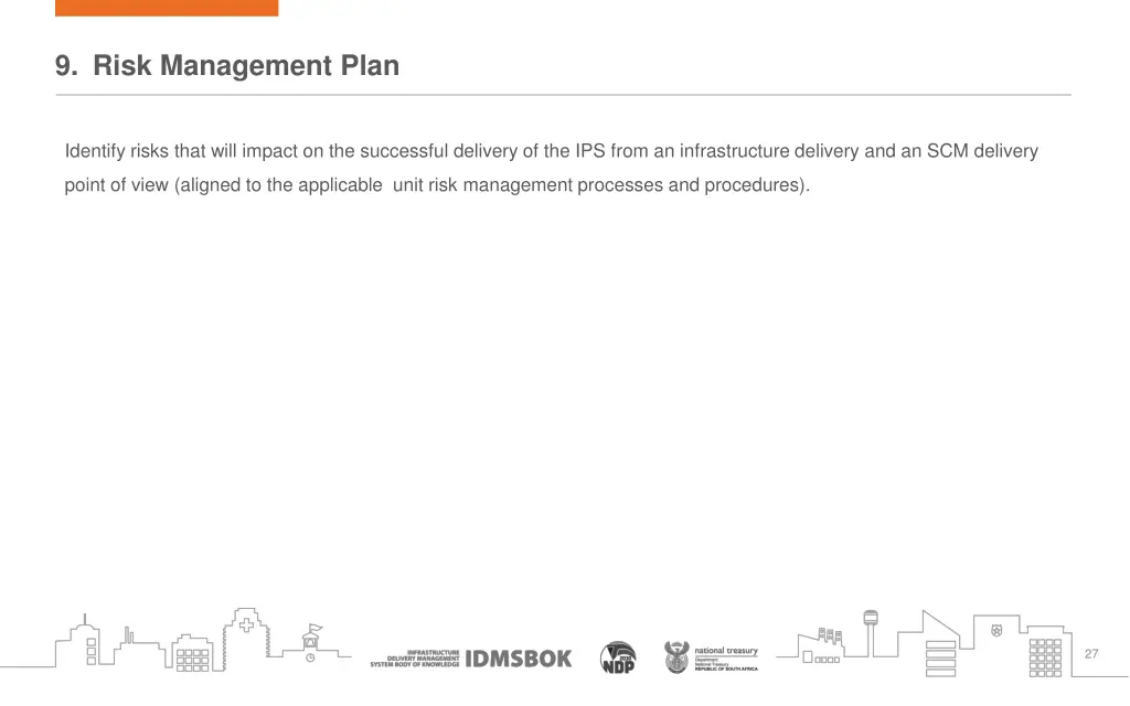 9 risk management plan