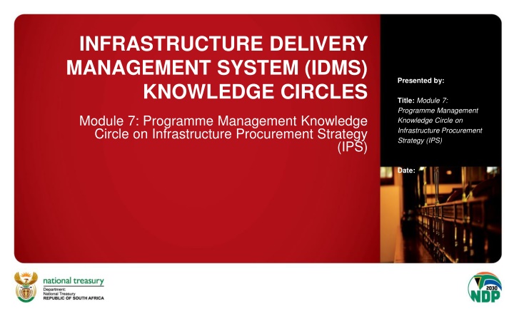 infrastructure delivery management system idms