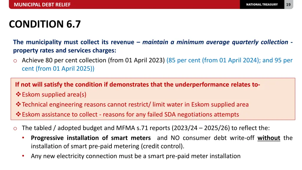 municipal debt relief 17