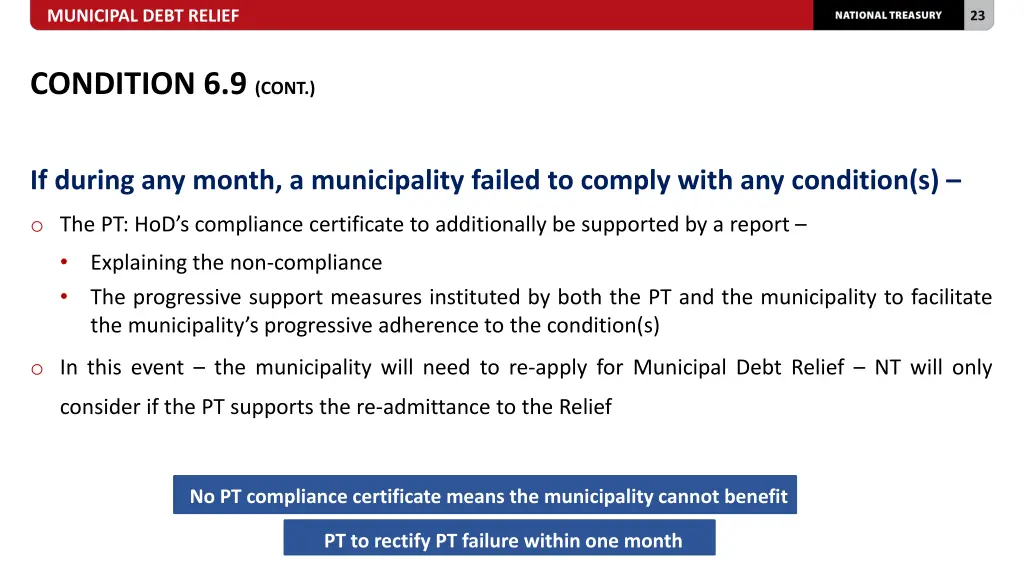 municipal debt relief 21