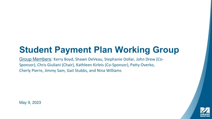 student payment plan working group group members