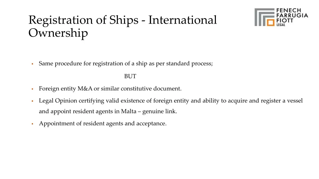 registration of ships international ownership