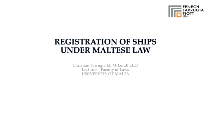 registration of ships under maltese law