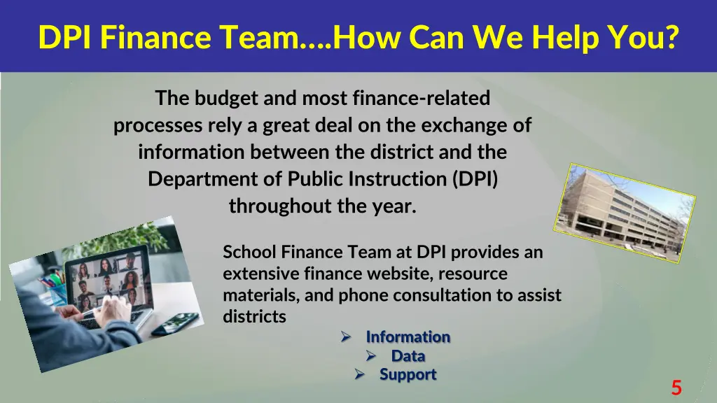 dpi finance team how can we help you