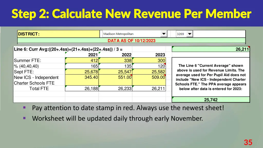 step 2 calculate new revenue per member step 1