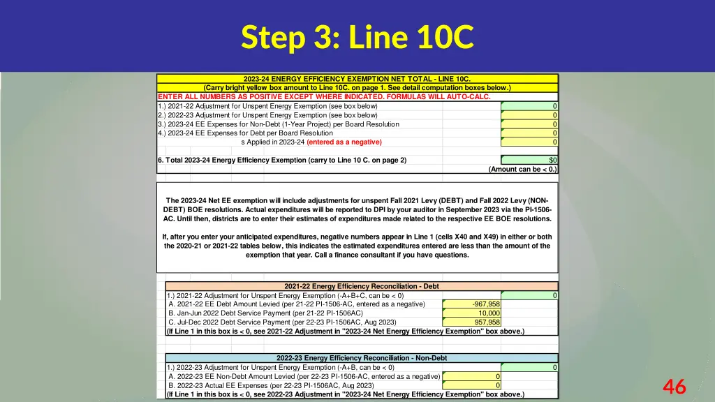 step 3 line 10c 1