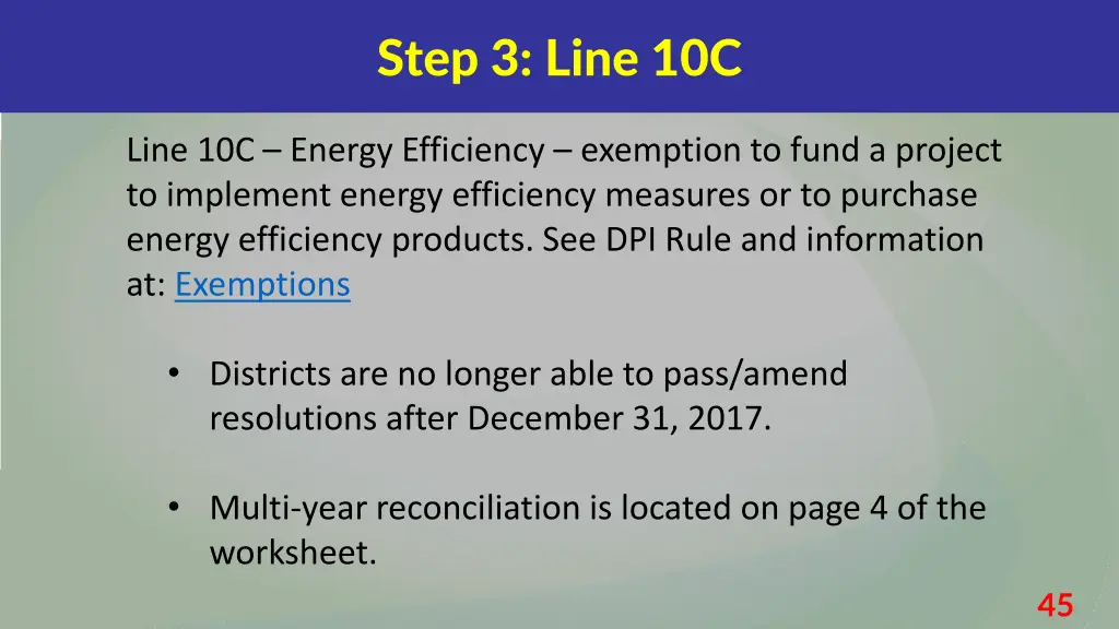 step 3 line 10c