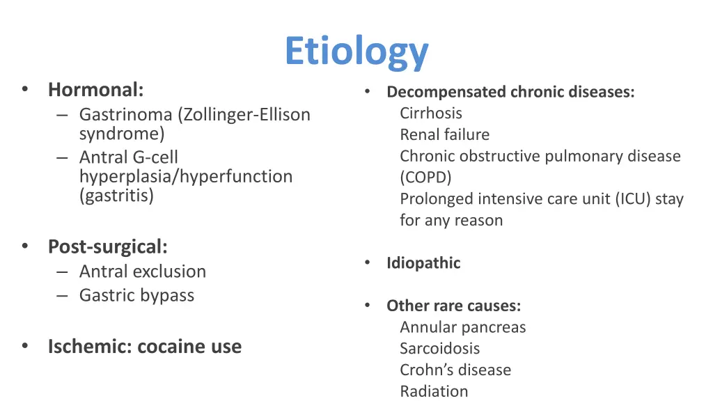 etiology 1