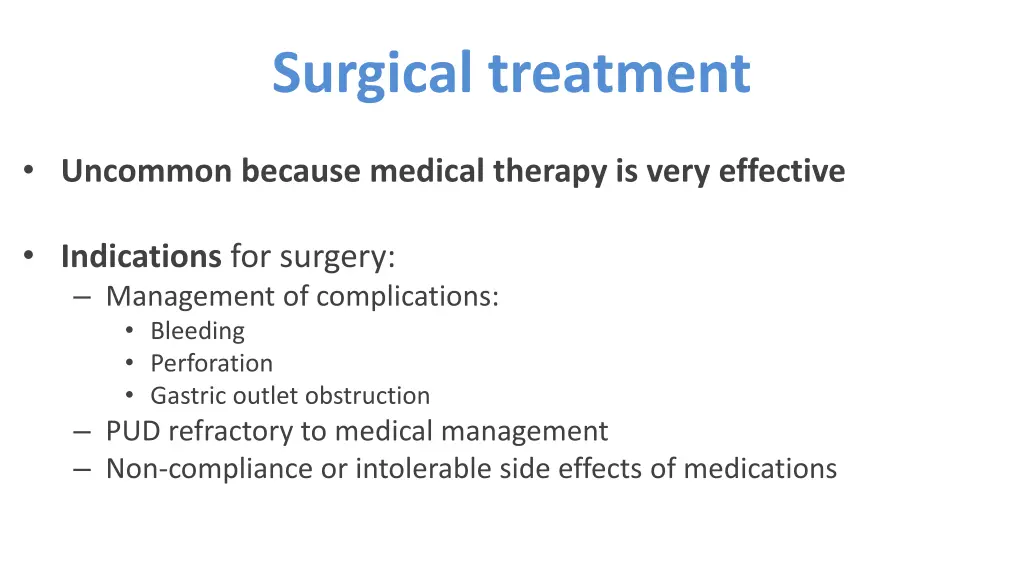 surgical treatment