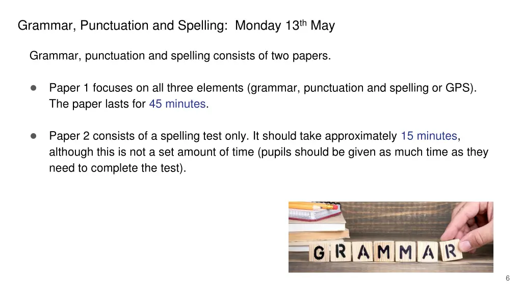 grammar punctuation and spelling monday 13 th may