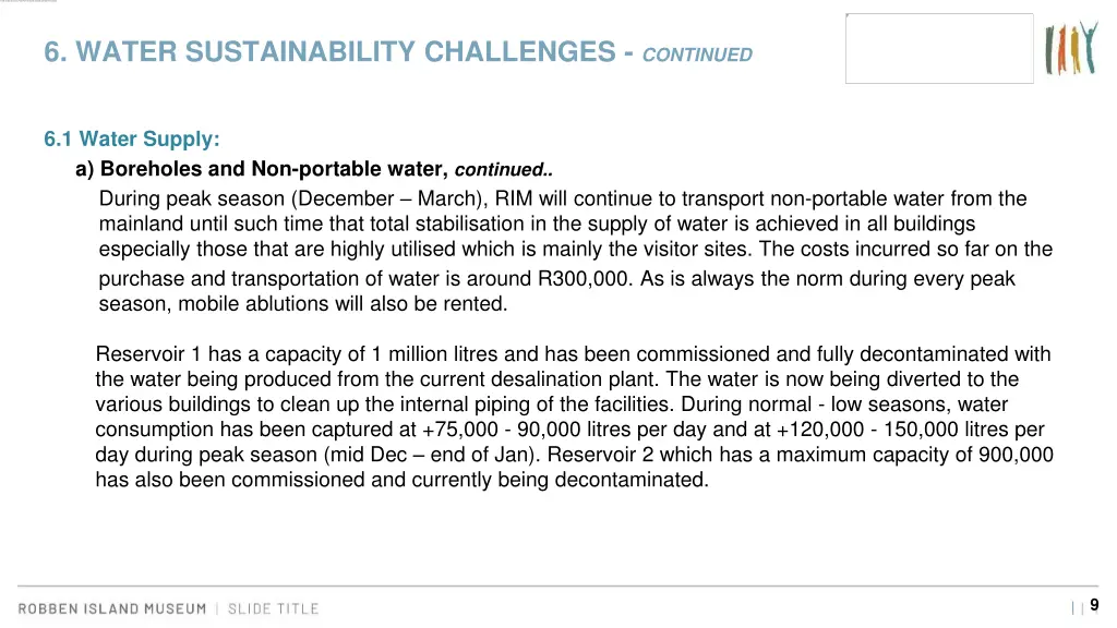 6 water sustainability challenges continued