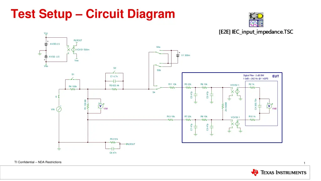 test setup circuit diagram