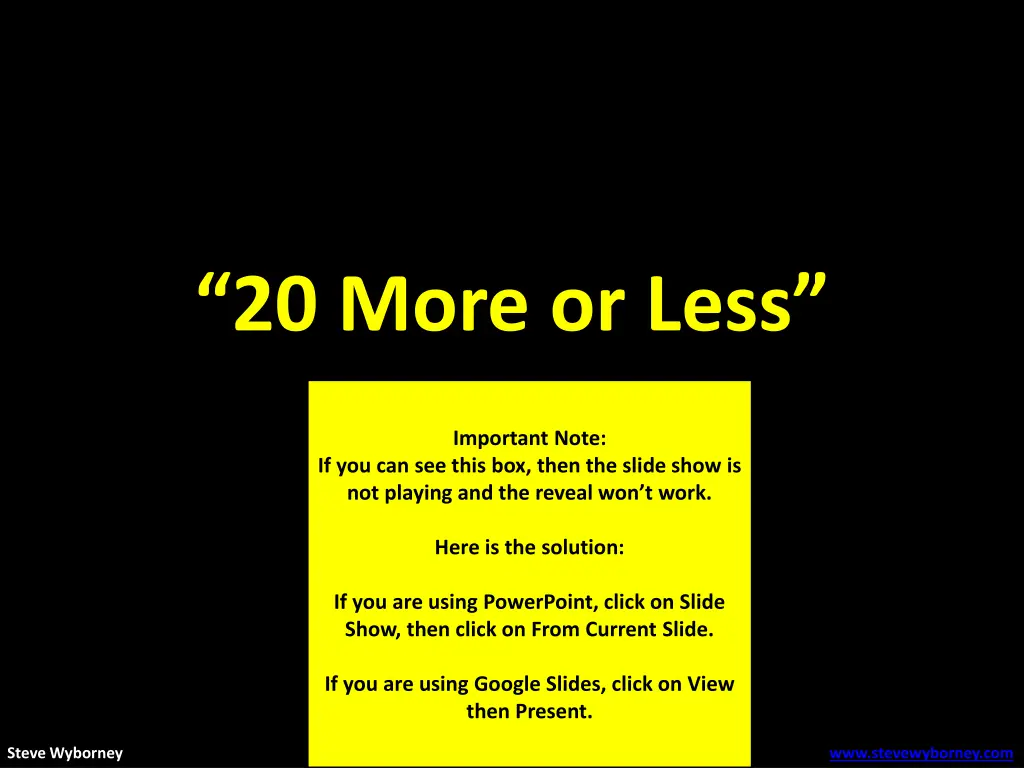 20 more or less 1