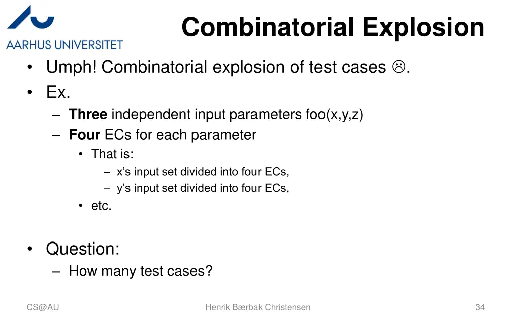 combinatorial explosion