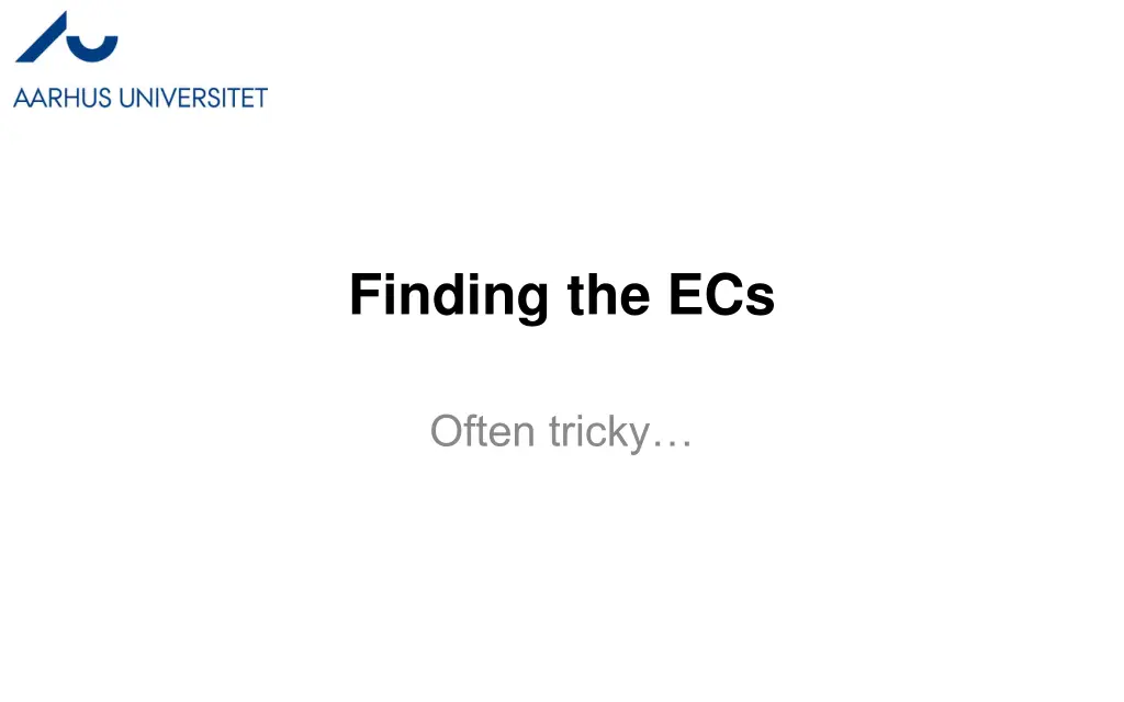 finding the ecs