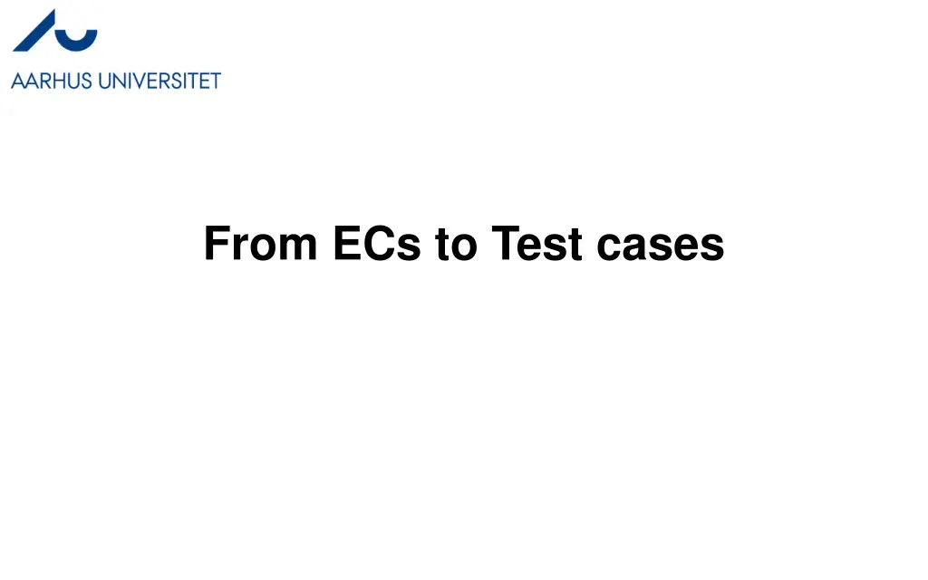 from ecs to test cases