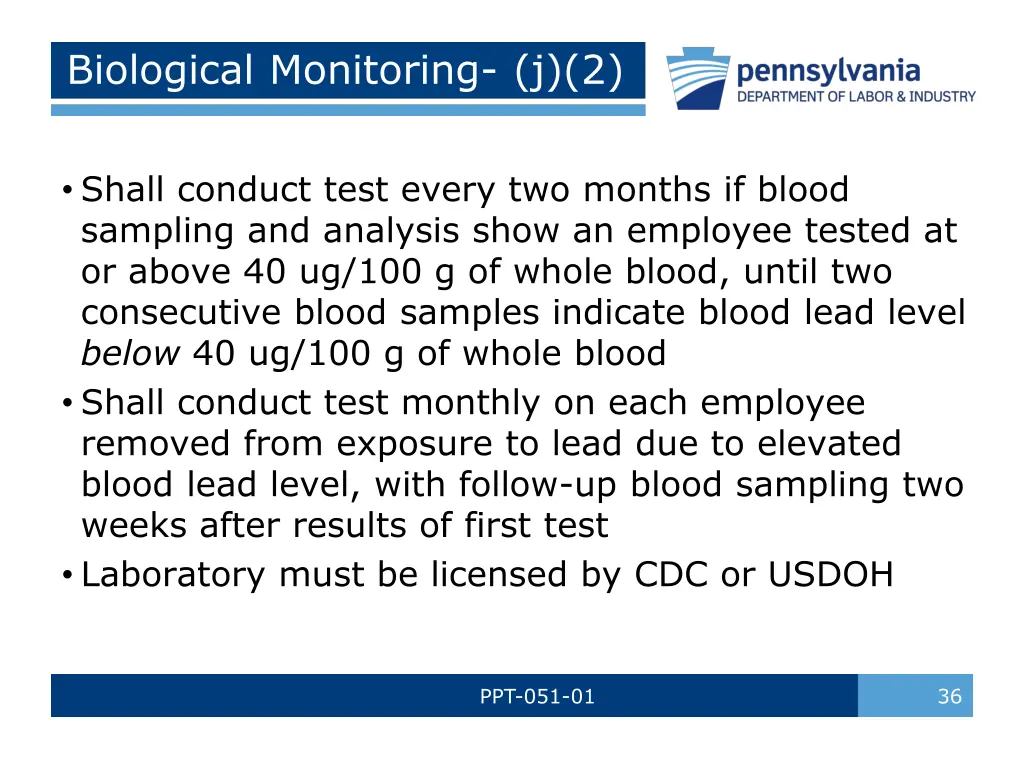 biological monitoring j 2