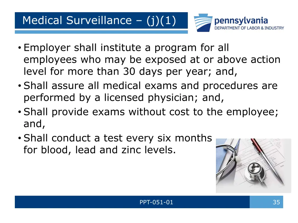 medical surveillance j 1