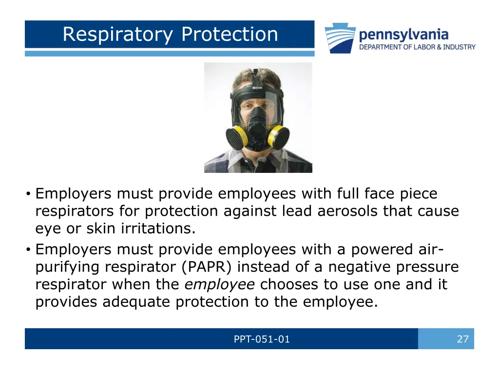 respiratory protection
