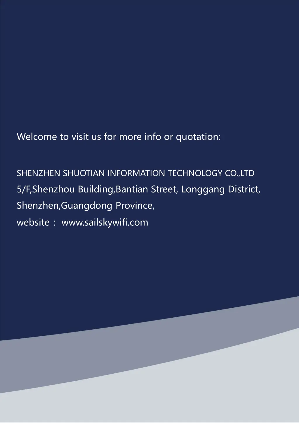 welcome to visit us for more info or quotation