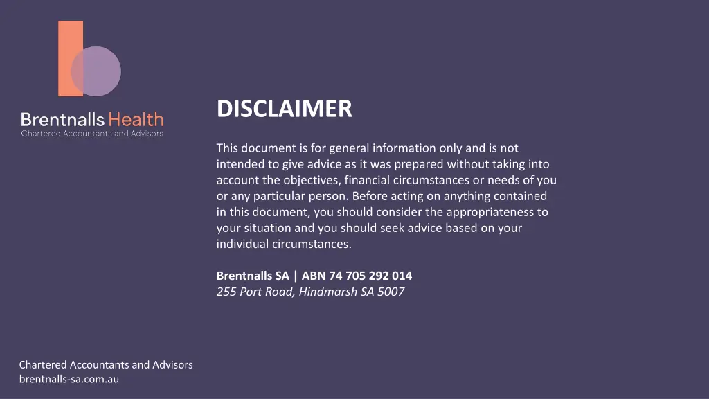 disclaimer