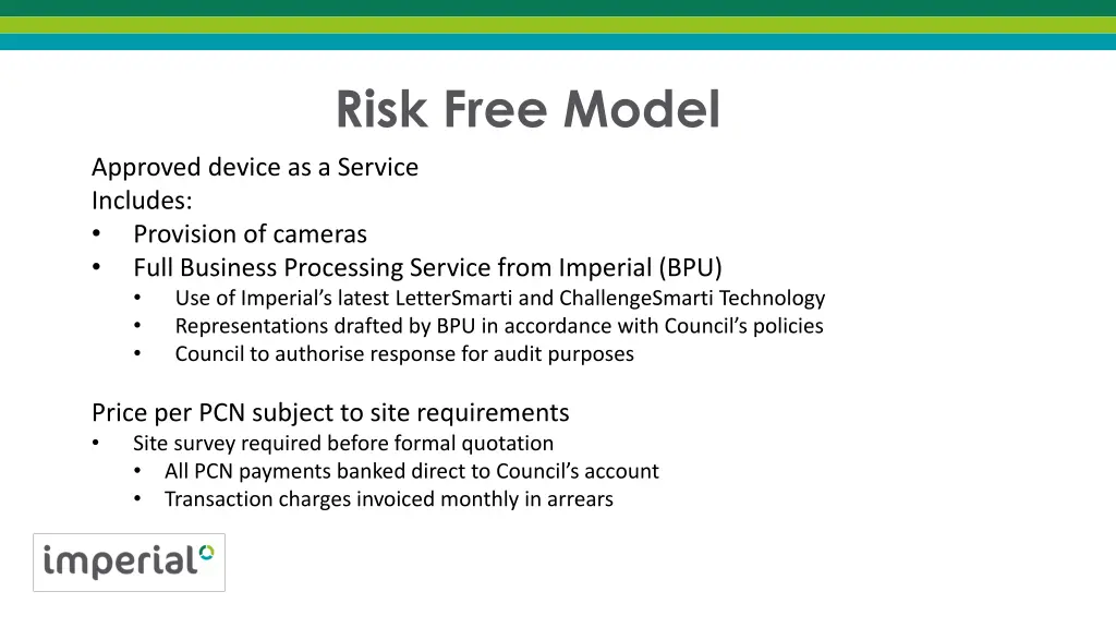 risk free model