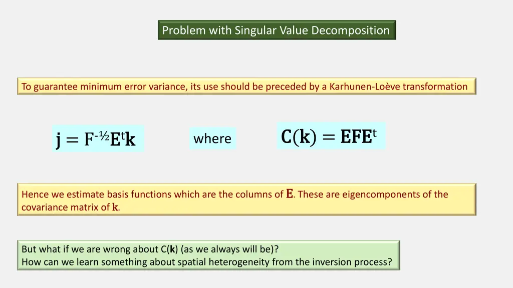problem with singular value decomposition