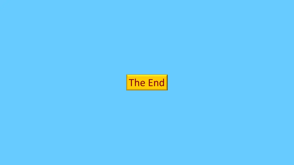 the end