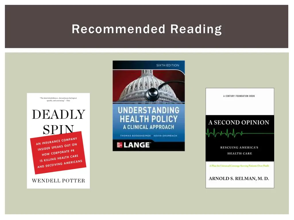 recommended reading