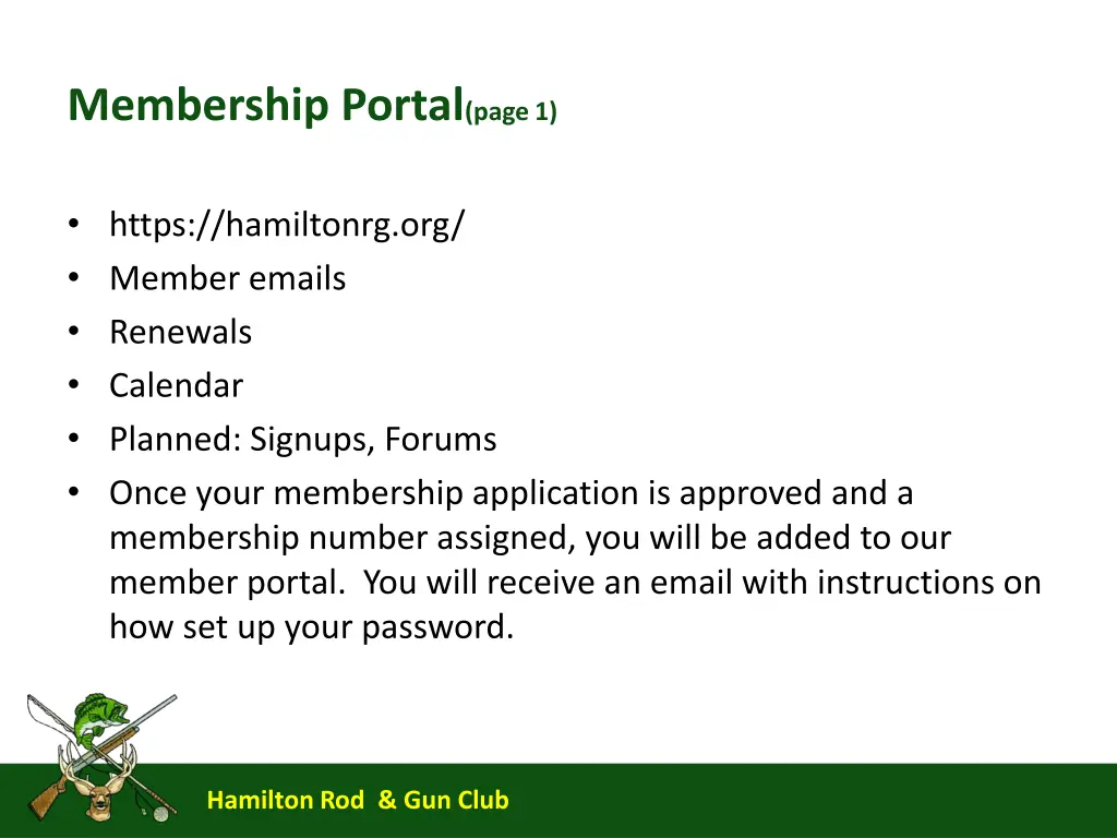 membership portal page 1