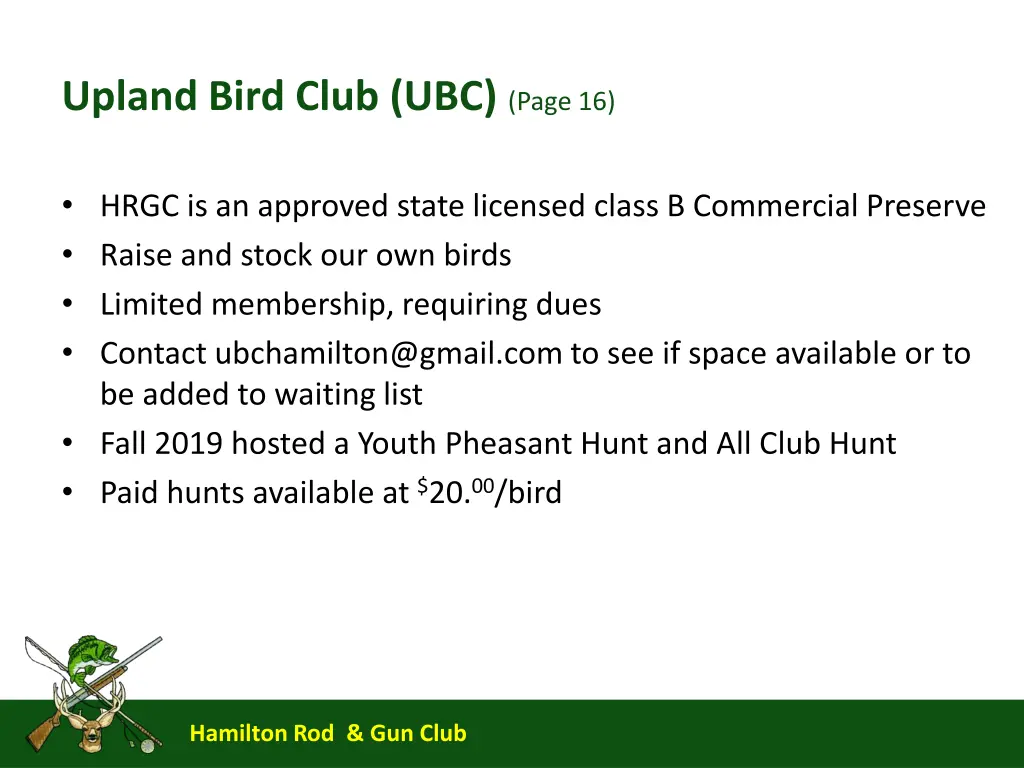 upland bird club ubc page 16