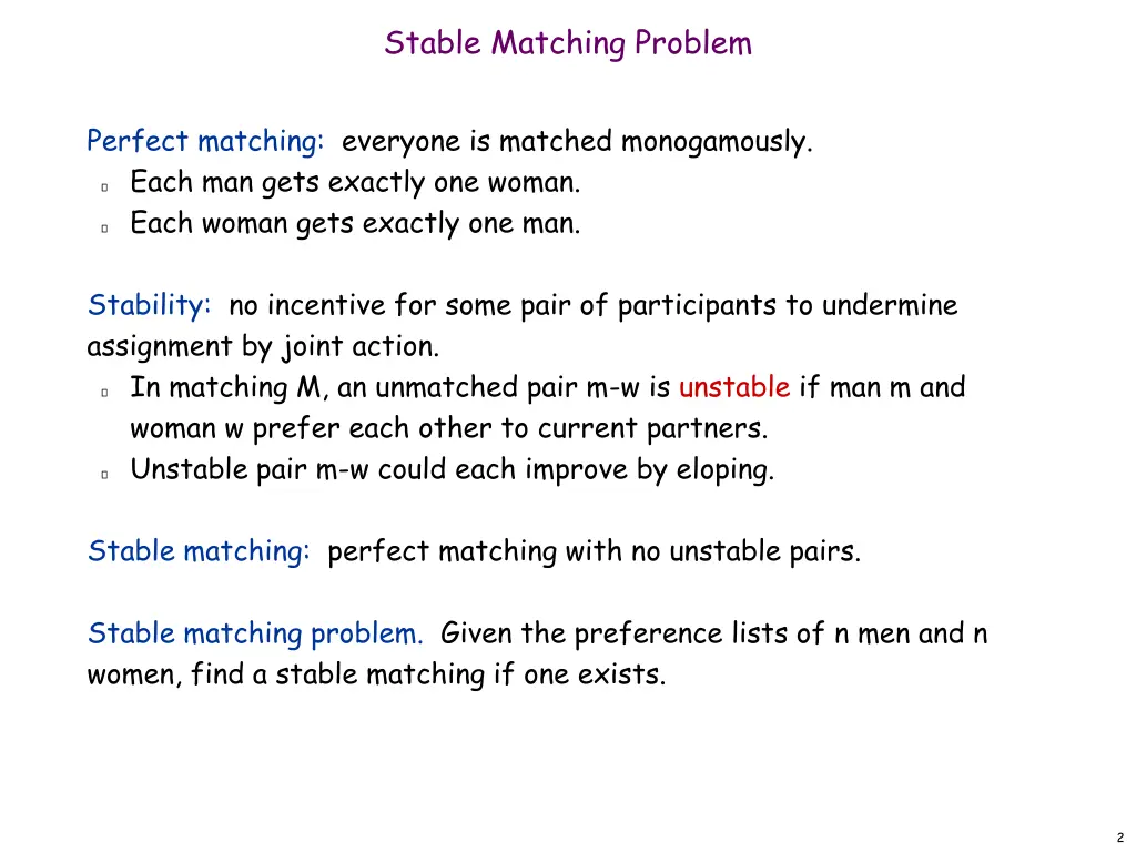 stable matching problem