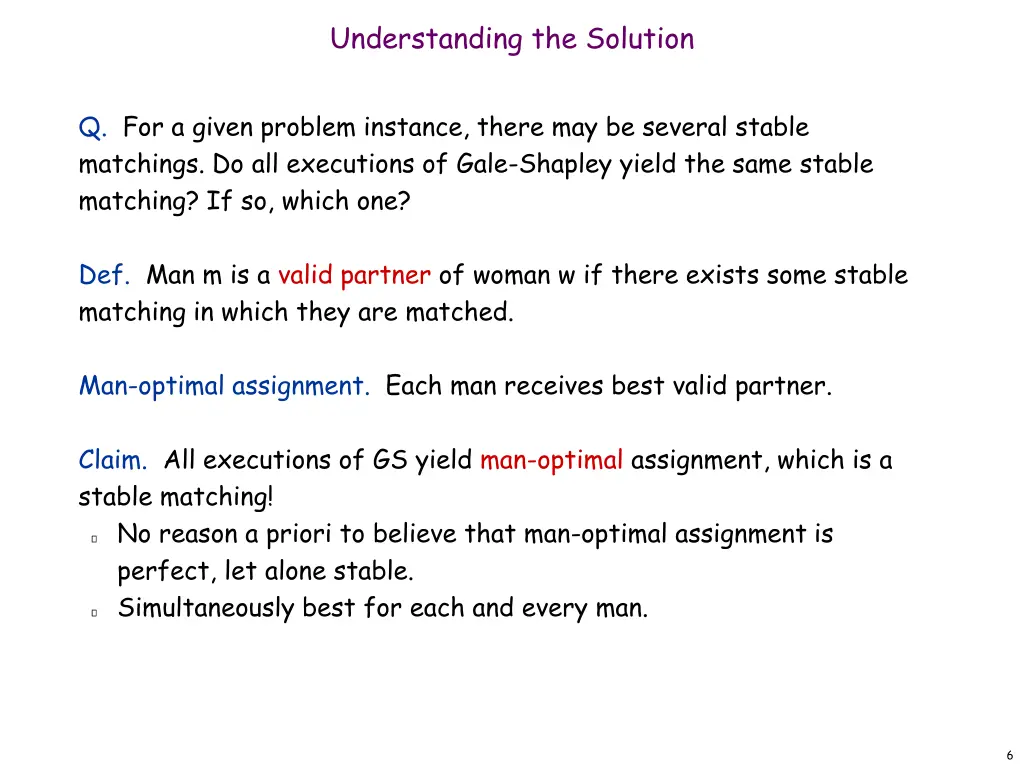 understanding the solution