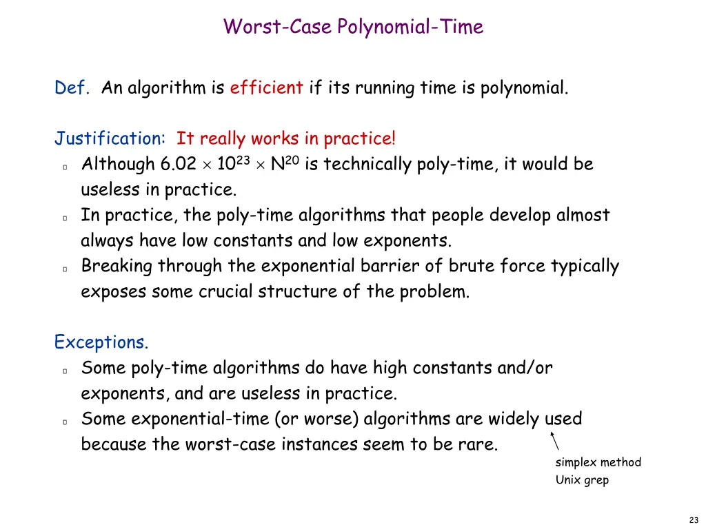 worst case polynomial time