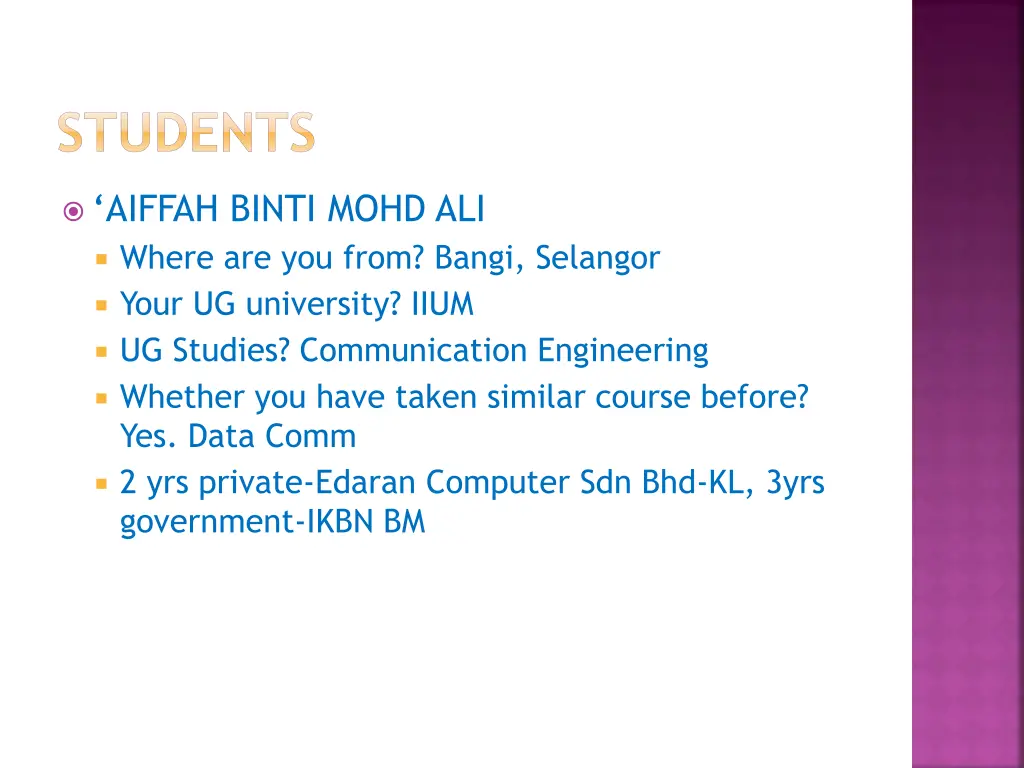 students