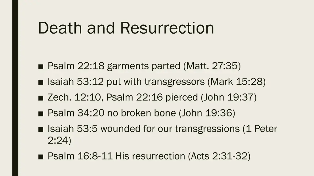 death and resurrection
