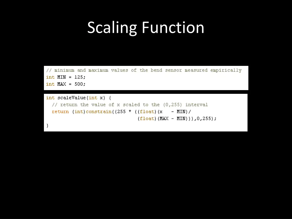 scaling function