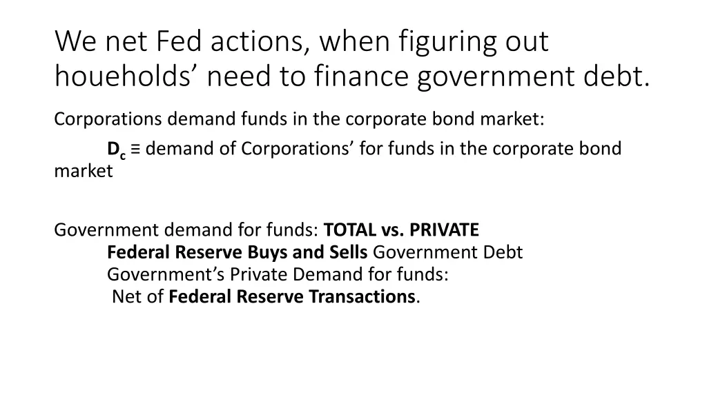 we net fed actions when figuring out houeholds