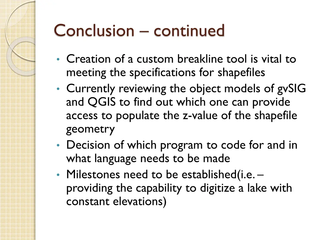 conclusion continued
