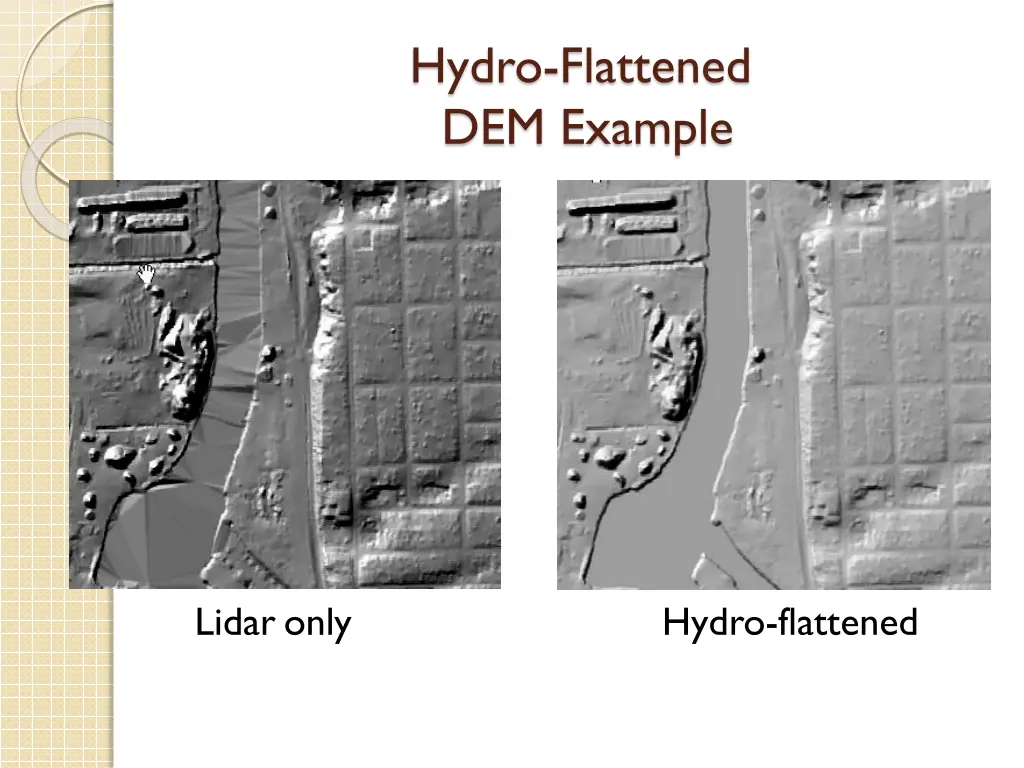 hydro flattened dem example