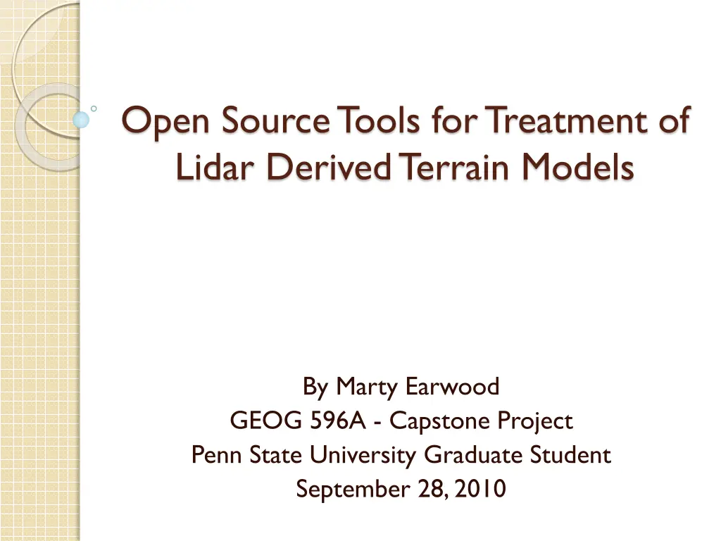 open source tools for treatment of lidar derived