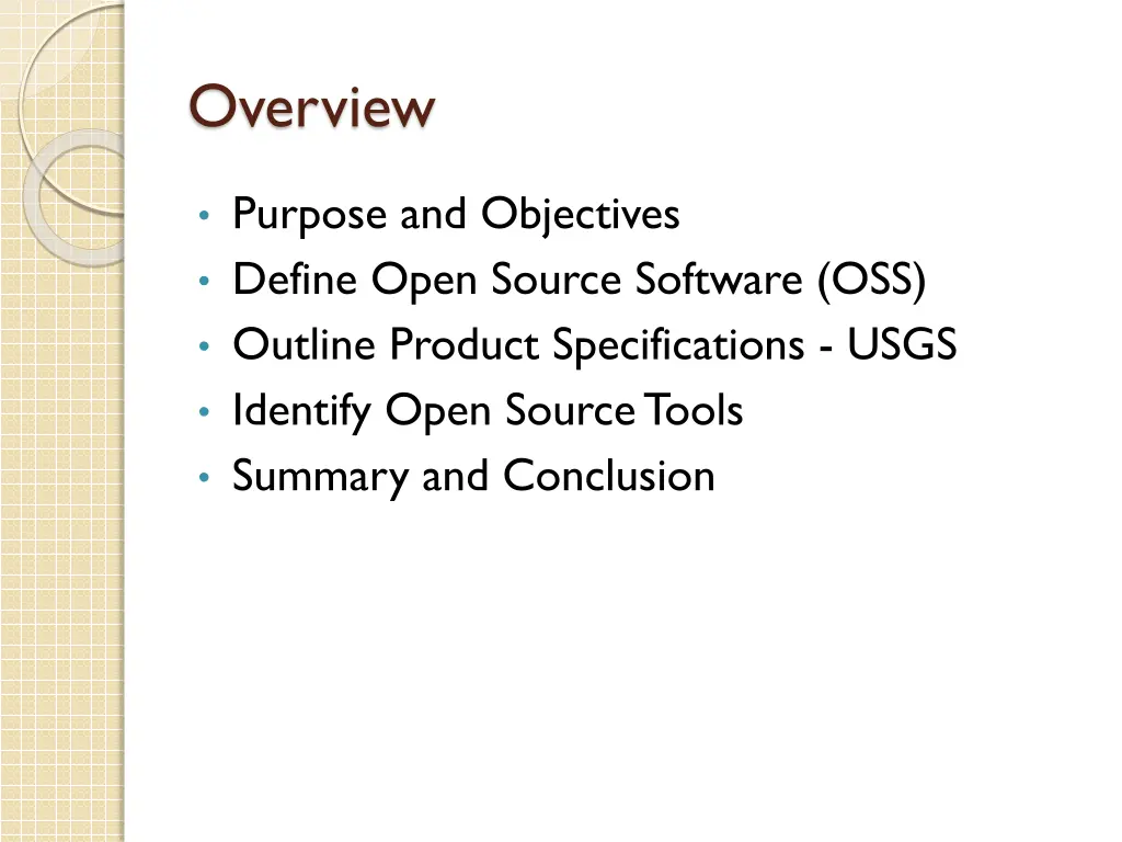 overview