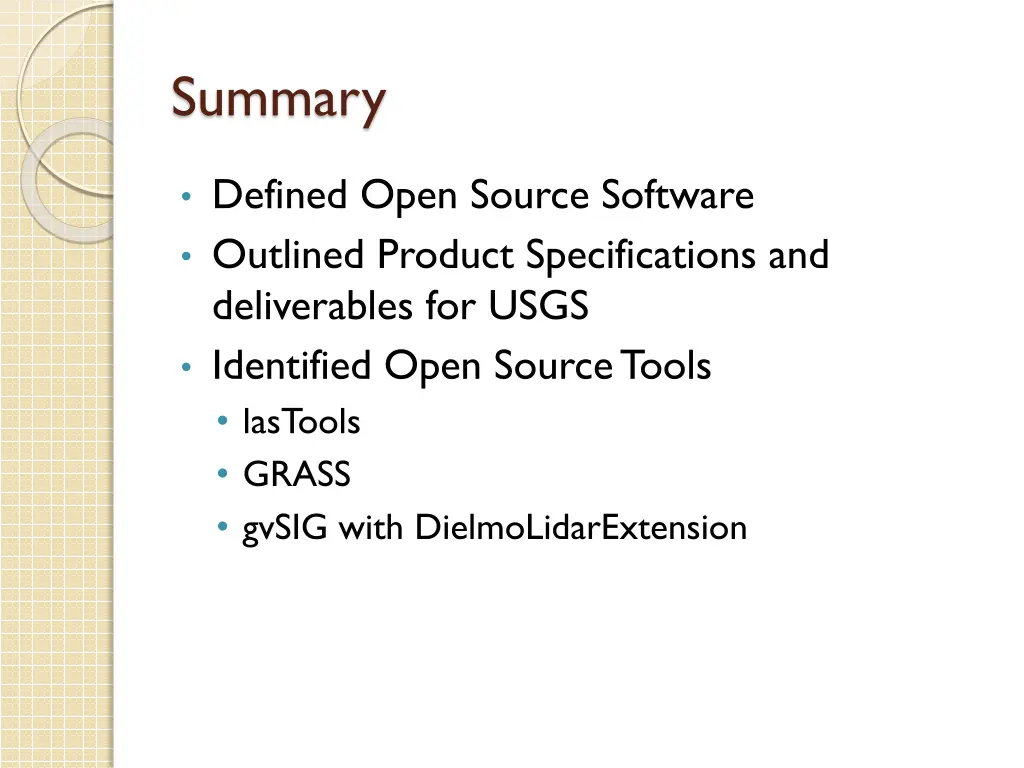 summary