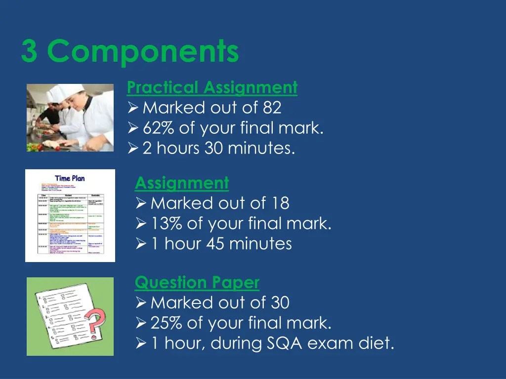 3 components practical assignment marked