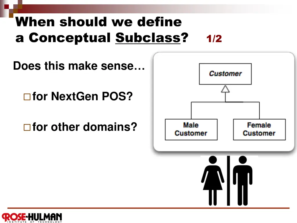 when should we define a conceptual subclass 1 2