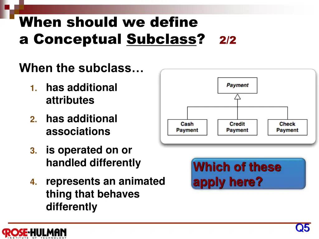 when should we define a conceptual subclass 2 2