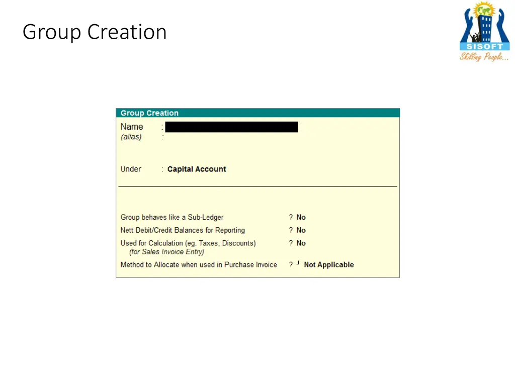 group creation
